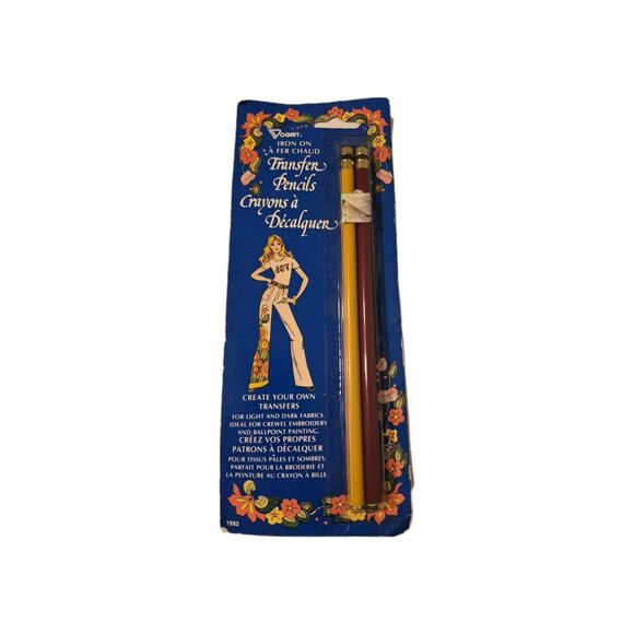 Other - Vintage Vogart Iron On Transfer Pencils New Old Stock Set Of 2 Sewing Pencils
